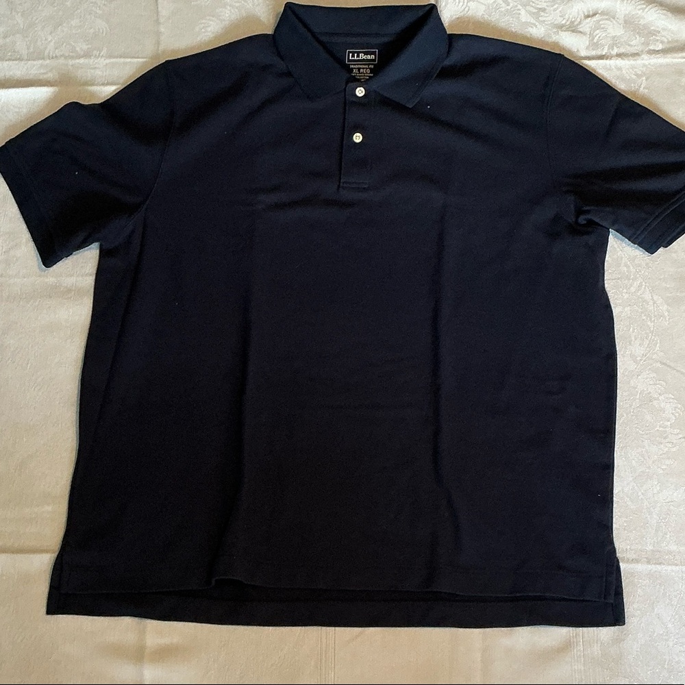 L.L. Bean Men's Dark Blue Polo Shirt